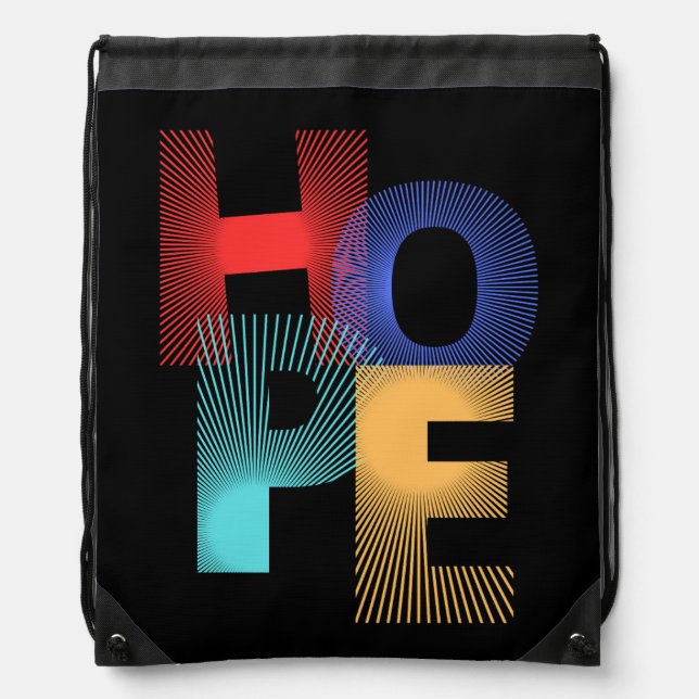 Hope Drawstring Bag (Front)