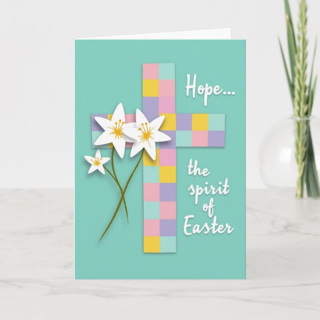 Hope Easter Spirit Greeting Card (Front)