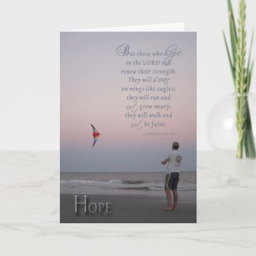 Hope - encouragement for cancer patient card