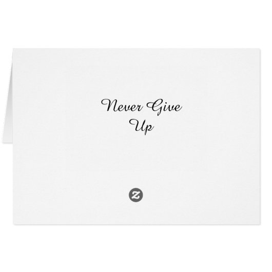 "Hope Endures" Beautiful Blue Butterfly Card (Back Horizontal)