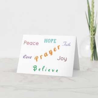 Hope faith belief prayer christian prison believe letterpress thank you card