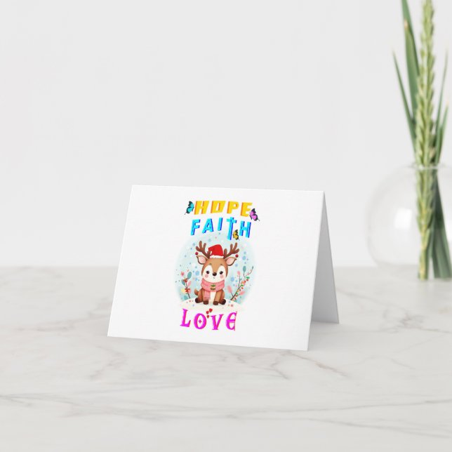 Hope Faith Love Announcement (Front)