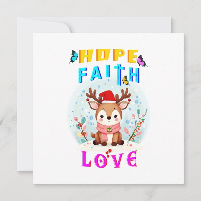 Hope Faith Love Card (Front)