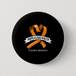 Hope Faith Love Leukemia Blood Cancer Awareness Ch Button