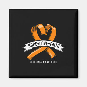 Hope Faith Love Leukemia Blood Cancer Awareness Ch Magnet