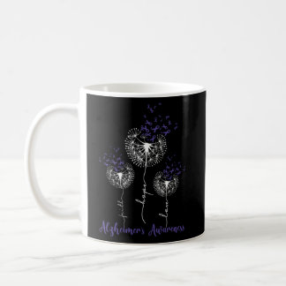 Hope Faith Love Purple Dendelion Alzheimer'S Aware Coffee Mug