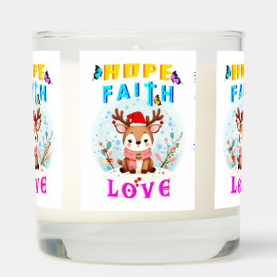 Hope Faith Love Scented Candle