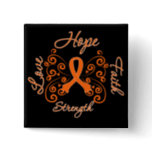 Hope Faith Love Strength Leukemia Pinback Button