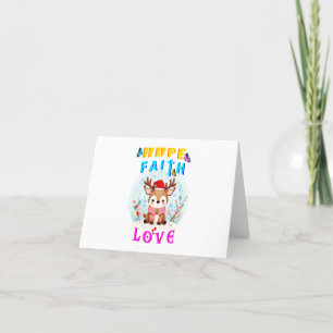 Hope Faith Love Thank You Card