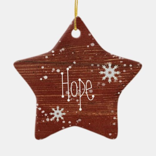 Hope Faith Ornament