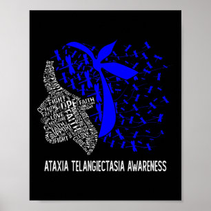 Hope Fight Ataxia Telangiectasia Awareness Poster