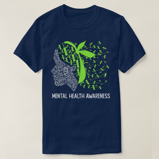 Hope Fight Mental Health Awareness 1698  T-Shirt (Design Front)