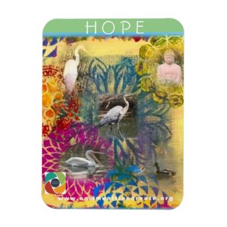 HOPE Flexible Magnet Birds and Buddha