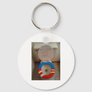 Hope-Flush Hope Toilet Keychain