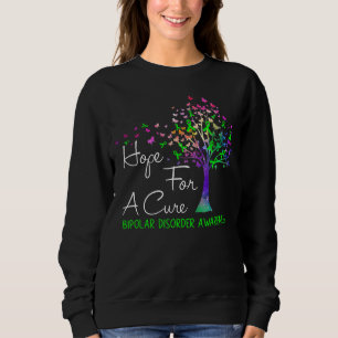 Hope For A Cure Bipolar Disorder Awareness Tree Ri Sweatshirt