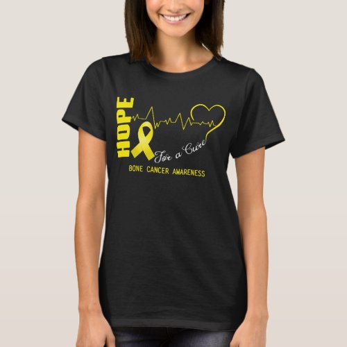 Hope For A Cure Bone Cancer Awareness T_Shirt