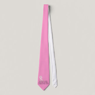 Hope for a Cure Breast Cancer Awareness Tie