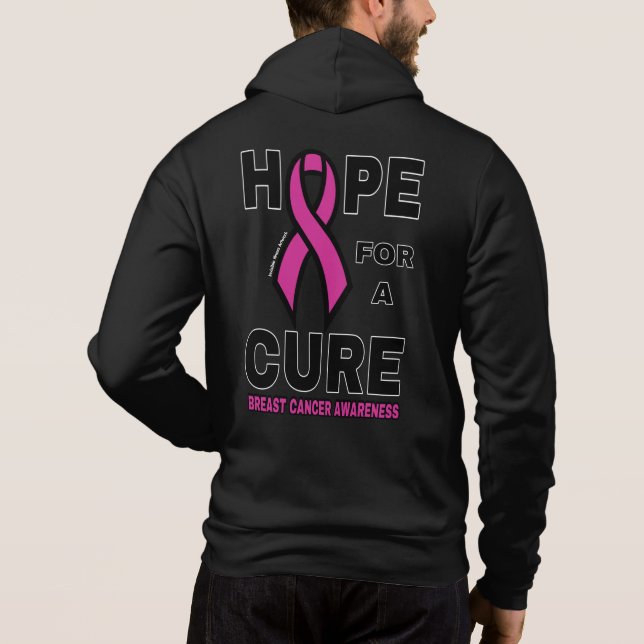 Hope for a Cure...Breast Cancer Hoodie (Back)
