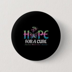 Hope For A Cure Butterfly Metastatic Breast Cancer Button