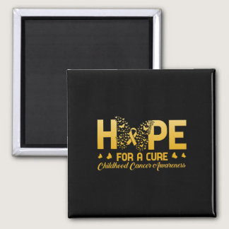 Hope For A Cure Childhood Cancer Awareness Butterf Magnet