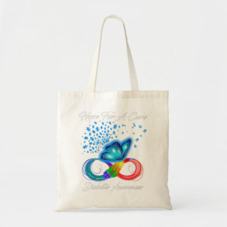 Hope For A Cure Diabetes Awareness Blue Ribbon But Tote Bag