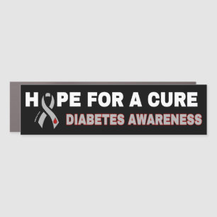 Hope For A Cure...Diabetes Car Magnet