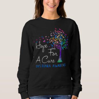 Hope For A Cure Dystonia Awareness Tree Ribbon Sweatshirt