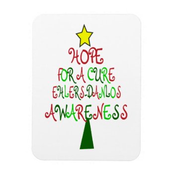 Hope For A Cure Eds Christmas Tree Flexible Magnet by stripedhope at Zazzle