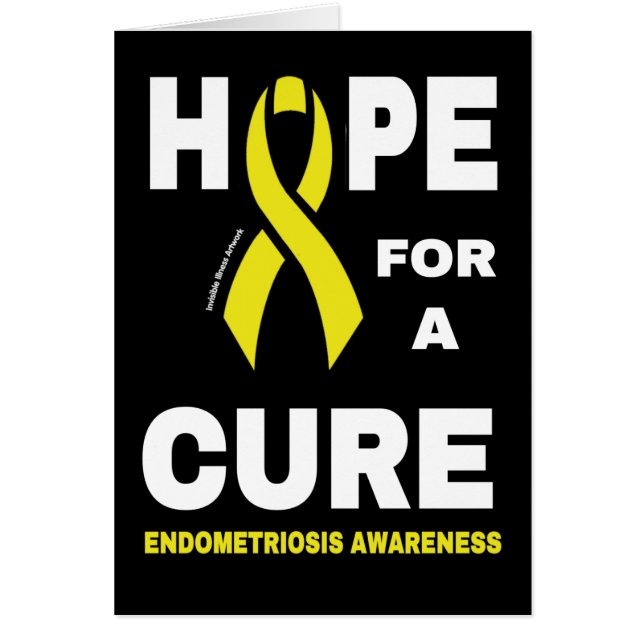 Hope For A Cure...Endometriosis Cards (Front)