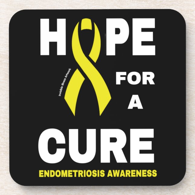 Hope For A Cure...Endometriosis Coaster (Front)