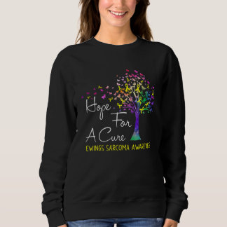 Hope For A Cure Ewings Sarcoma Awareness Tree Ribb Sweatshirt