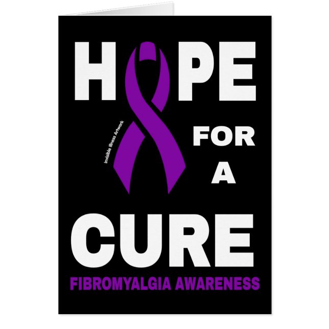 Hope For A Cure...Fibro Cards (Front)
