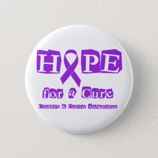 Hope for a Cure for Crohn's & Colitis Pinback Button