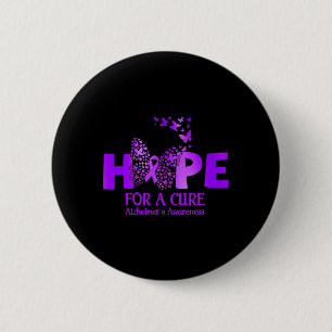 Hope For A Cure For Heimerheimers Warrior Apparel Button