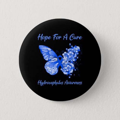 Hope For A Cure Hydrocephalus Awareness  Button