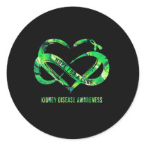 Hope For A Cure Kidney Disease Awareness  Classic Round Sticker