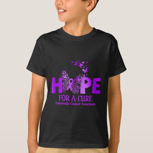Hope For A Cure Kidney Leukemia Cancer Awareness T T_Shirt