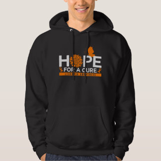 Hope For A Cure Leukemia Awareness Butterfly Hoodie