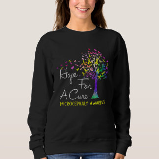 Hope For A Cure Microcephaly Awareness Tree Ribbon Sweatshirt
