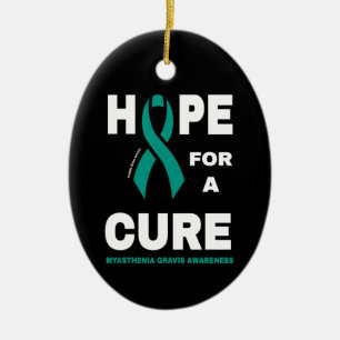 Hope For A Cure...Myasthenia Gravis Ceramic Orname Ornament