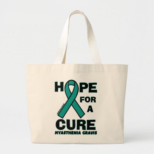 Hope For A CureMyasthenia Gravis Large Tote Bag