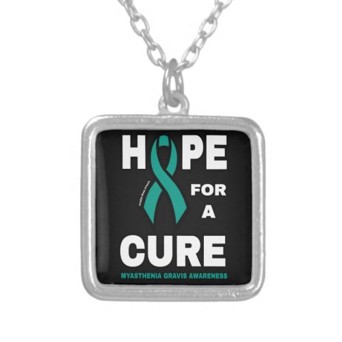 Hope For A CureMyasthenia Gravis Silver Plated Necklace