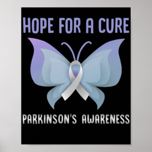 Hope For A Cure Parkinsons Awareness Mental Poster