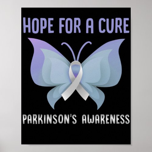 Hope For A Cure Parkinsons Awareness  Mental Poster