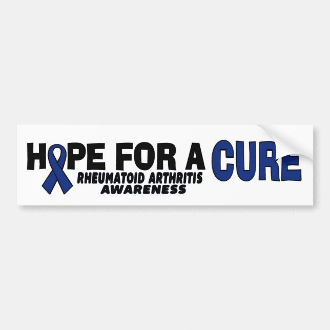 Hope For A Cure...RA Bumper Sticker (Front)