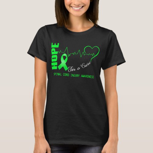 Hope For A Cure Spinal Cord Injury Awareness T_Shirt