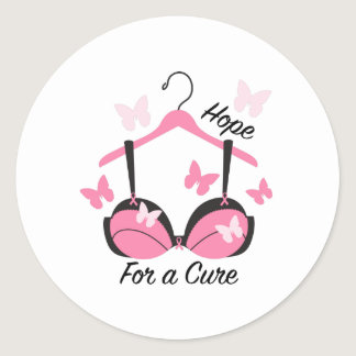 Hope For Cure Classic Round Sticker