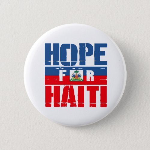 Hope for Haiti Button