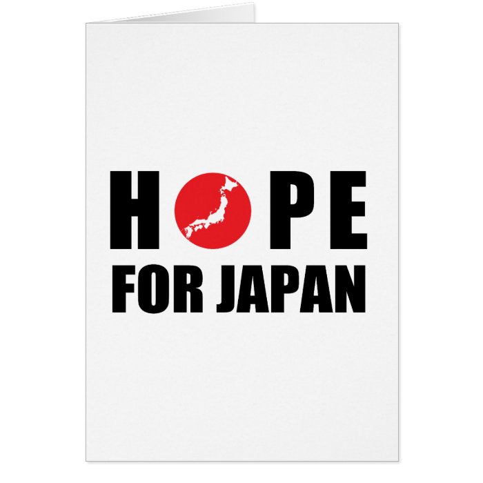 Hope for Japan   Earthquake & Tsunami Victims Cards