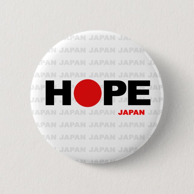 Hope for Japan Pinback Button (Front)